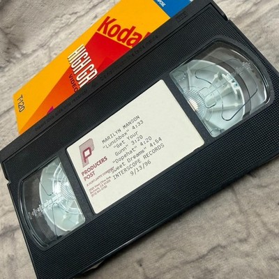 Marilyn Manson Videos Promo VHS Lunchbox Get Your Gunn Dopehat Sweet Dreams 1996