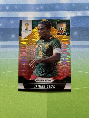 2014 Panini Prizm World Cup Samuel Eto'o Yellow Red Cameroon