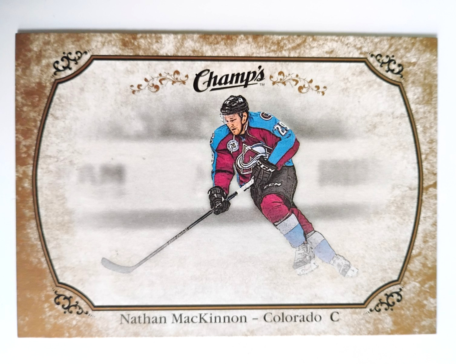 15 16 UPPER DECK CHAMPS GOLD PARALLEL NATHAN MACKINNON #76