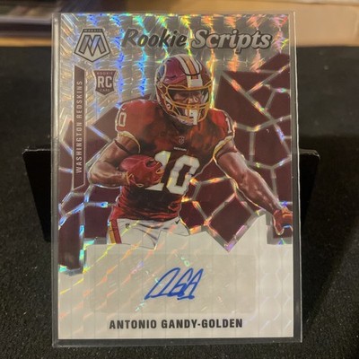2020 Mosaic Antonio Gandy-Golden Rookie Scripts RC Auto #RS40 Redskins