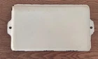 EXTREMELY RARE Griswold #13 1108 Red/White Enameled Cast Iron Baking Pan Grill
