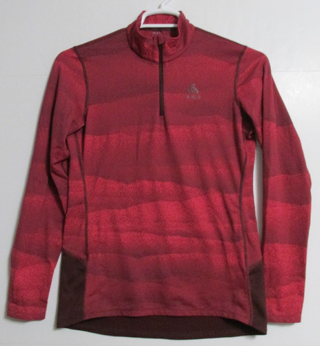 Women's Odlo Whistler Eco Midweight Baselayer Top Size Medium Color: Claret