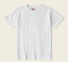 BRONSON Vintage Loopwheel Tubular Athletic T-Shirt Tee 100% Cotton XXL white