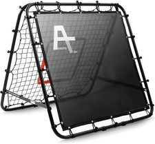 Fußball Rebounder doppelseitig Trainingsnetz mit Ziel verstellbar für Kinder