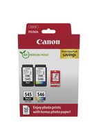 Canon PG-545 / CL-546 Druckerpatronen Multipack + Fotopapier Vorteilspaket (8...