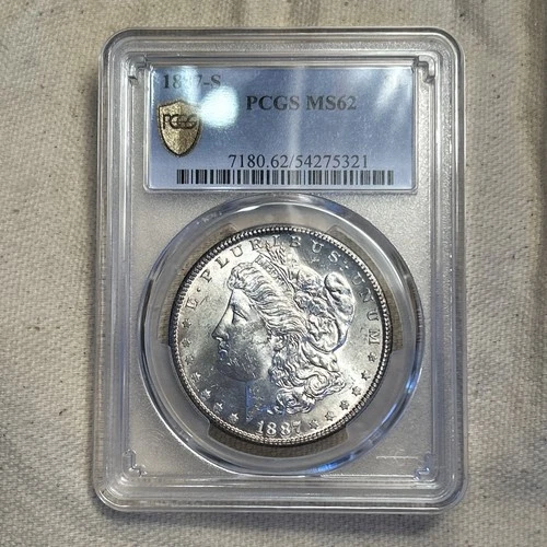 1887-S Morgan Silver Dollar PCGS MS62