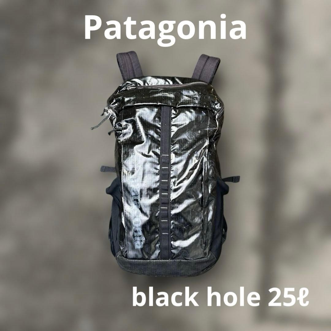 Mochila Patagonia Black Hole Pack 25L Negra Ligera Senderismo Mochila Usada