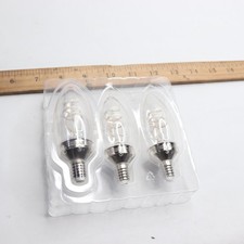 3-Pk Feit Electric Chandelier LED Light Bulb Soft White 2700K B11 E12 60W Eqv