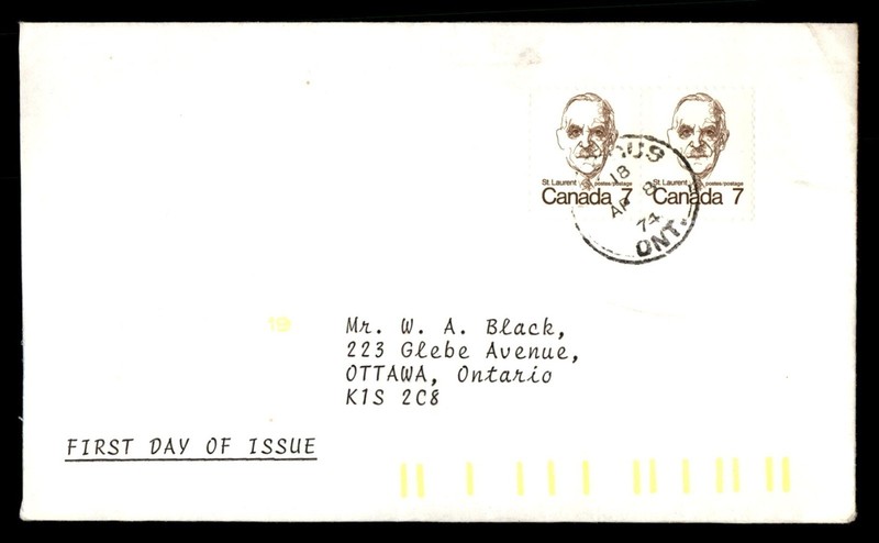 Mayfairstamps Canada FDC 1974 pair to Ottawa First Day Cover aaz_98265