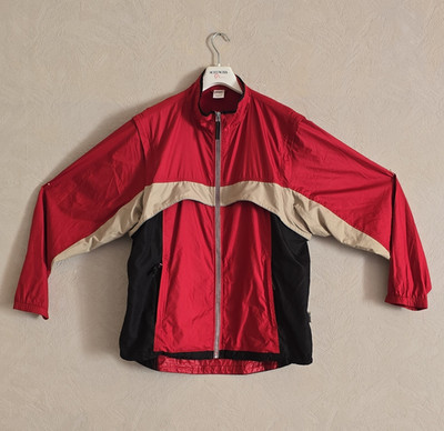 SHAMP Herren Windjacke Jacke , Abnehmbare Ärmeln Gr. L  Reißverschluss Buntfarbe