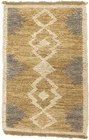 Hand-Crafted Reversible Braided Jute Sumak Rug Small Modern Carpet 2X3 ft