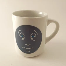 Denny’s Thermo Heat Activated Til Dawn Moon Face Coffee Tea Mug Cup - Good Face