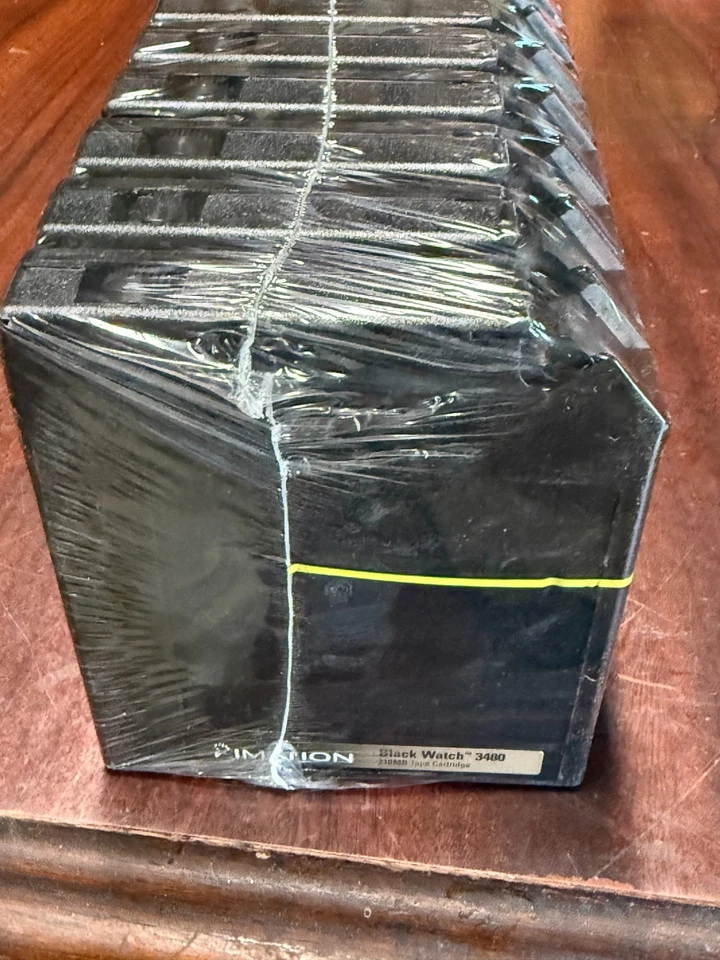 10PCS-SEALED PACK-IMATION BLACK WATCH 3480 TAPES - Image 2 of 2