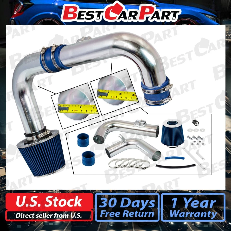 Sistema de entrada de ar frio BCP BLUE 11-15 Chevy Cruze 1.4L DOHC turbo +filtro - Imagem 2 de 4