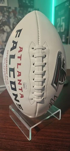 Michael Vick Signed Atlanta Falcons Official NFL Team Logo Football BECKETT