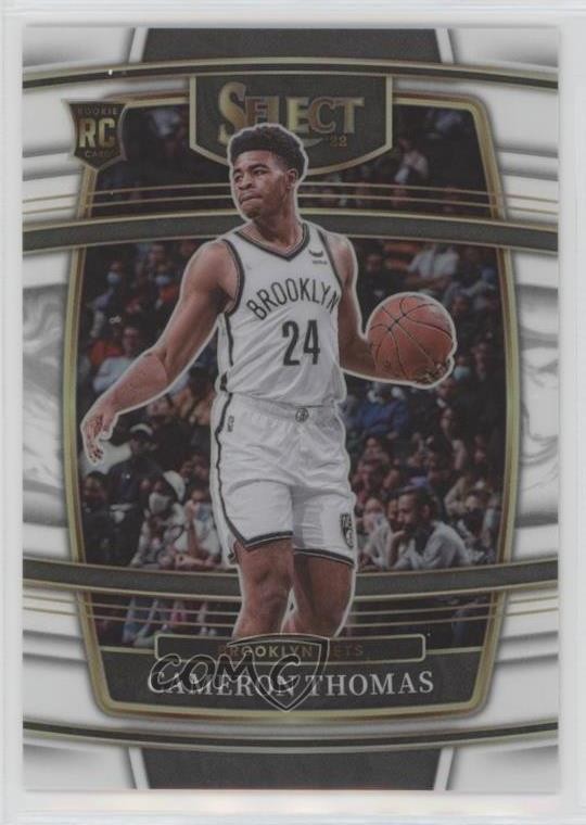 2021 Panini Select Concourse White Prizm 67/149 Cameron Thomas #21 Rookie RC 4l3