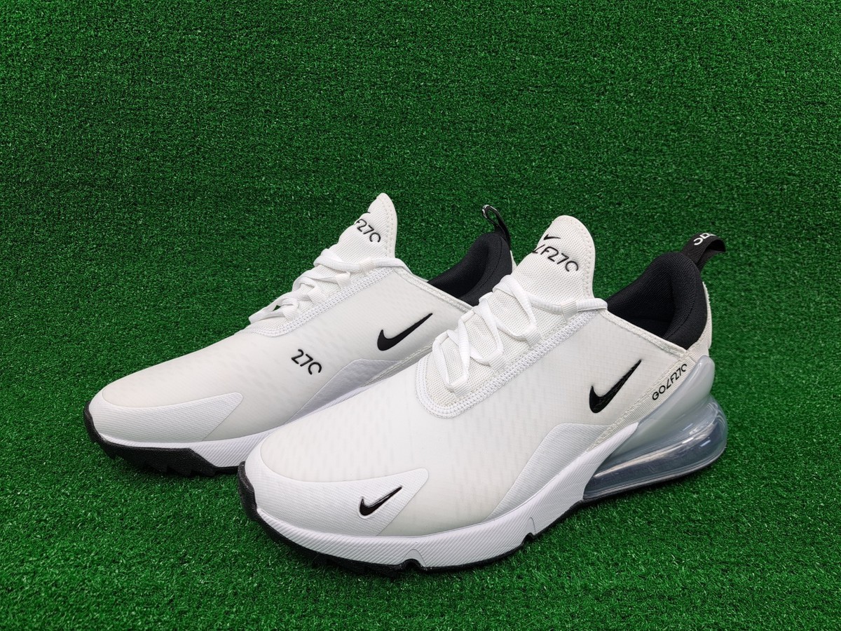 Size 14 - Nike Air Max 270 Golf Low White Black for sale online | eBay