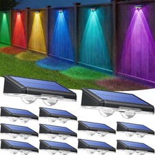 4-20X Solar Powered Fence Light Outdoor Door Wall Garden Path Patio Decking Lamp