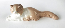NAO by Lladro Persian Angora Cat Vintage Porcelain Figurine