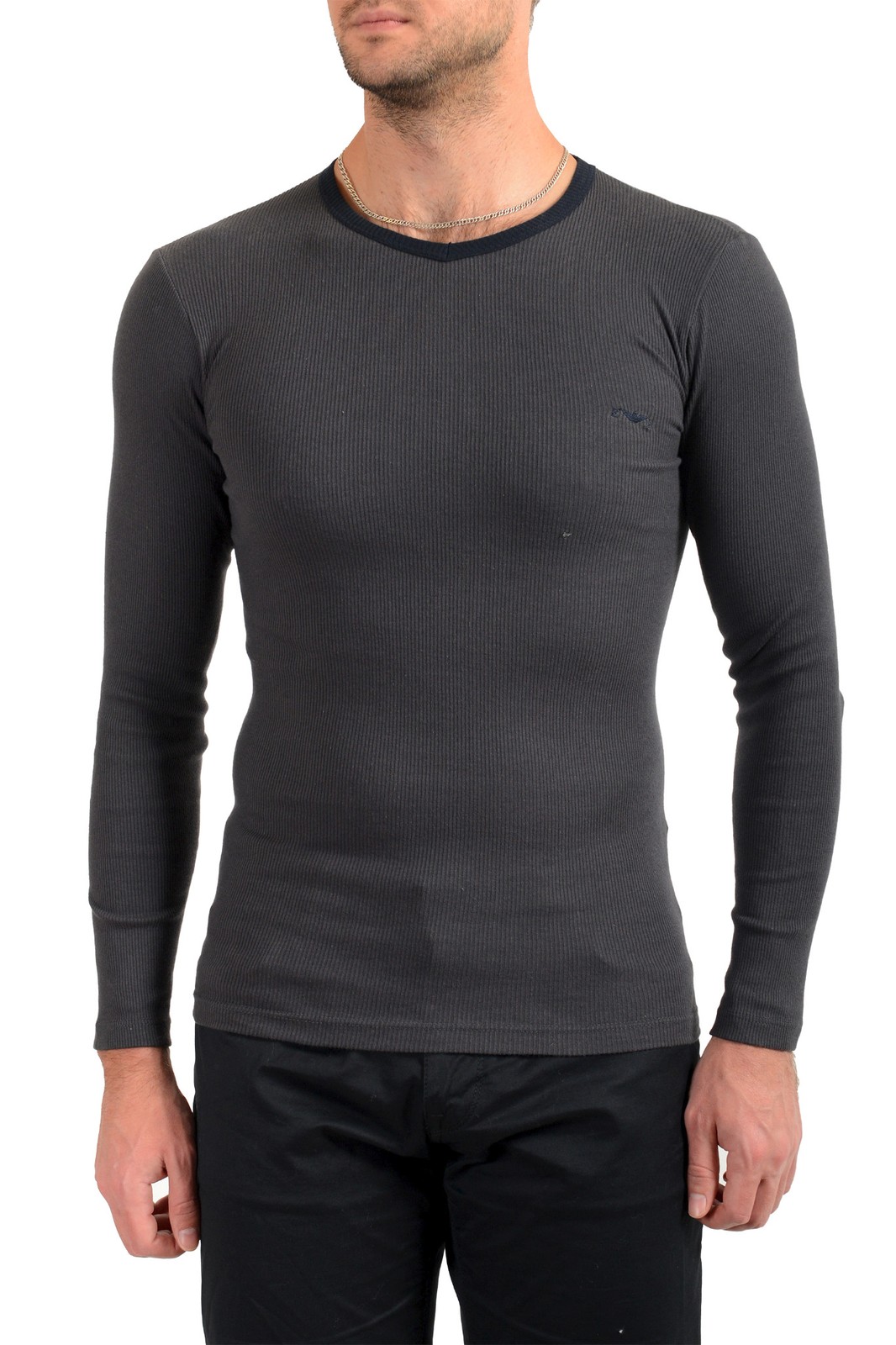 Emporio Armani Нижнее белье Мужская серая рубашка с длинным рукавом US SM IT 48 9590₽