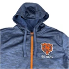 Chicago Bears NFL Team Apparel Full Zip Sherpa Hoodie Jacket Men’s Sz Large Blue