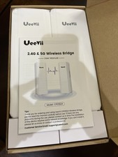 UeeVii Dual-Band Wireless Bridge Router Kit  2.4G 5.8G WiFi Bridge  5KM Poi...