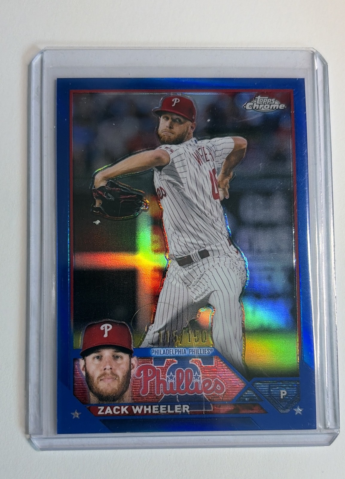 2023 Topps Chrome - Zack Wheeler #20 Blue Refractor /150