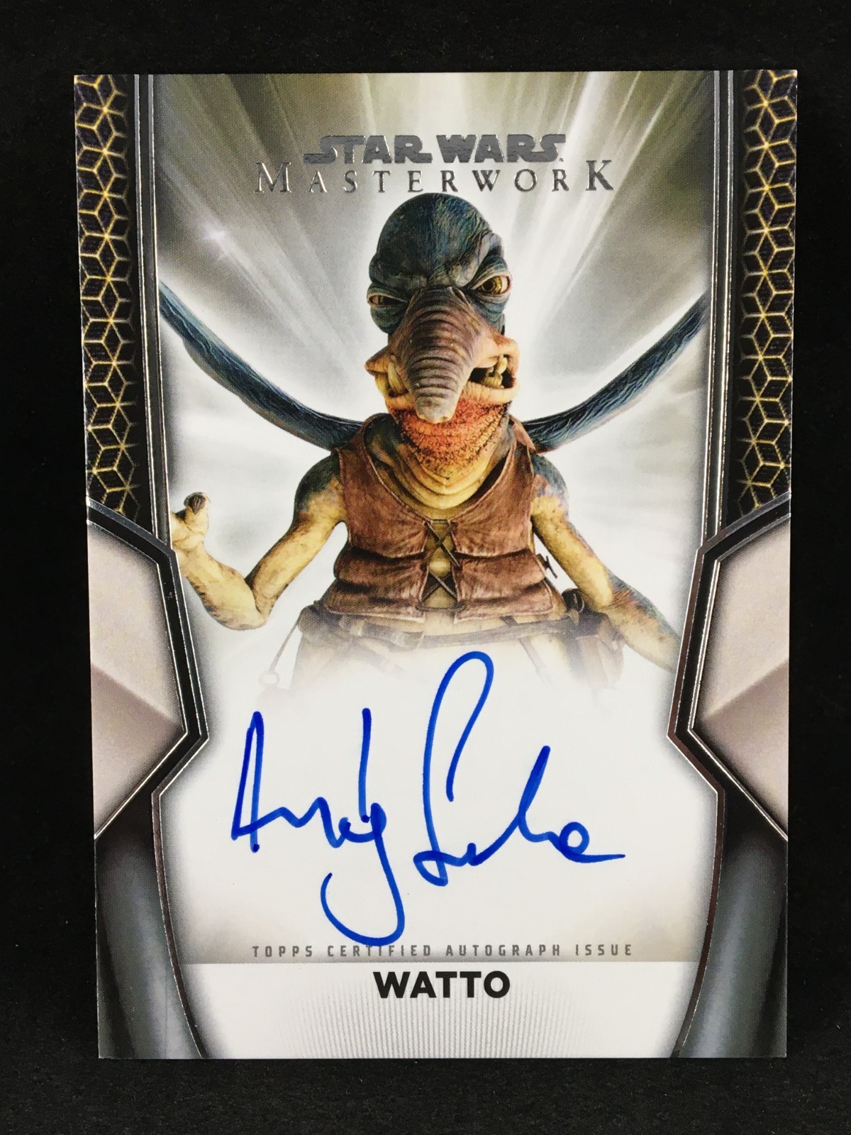 Watto Andy Secombe 2025 Topps Star Wars Masterwork Autograph Auto view 1