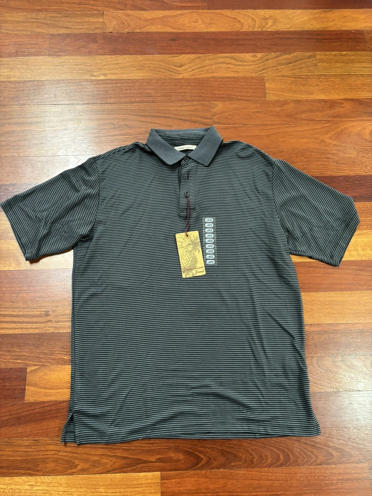 Jamaica Jaxx Collared 100% Shirt Men's L LARGE NWT