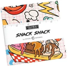 Moda Fabrics Snack Shack Charm Pack by Crystal Manning 11940PP 