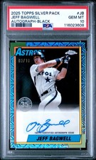 2025 Topps Jeff Bagwell 1990 Autograph Card Black #90CA-JB /10 PSA 10
