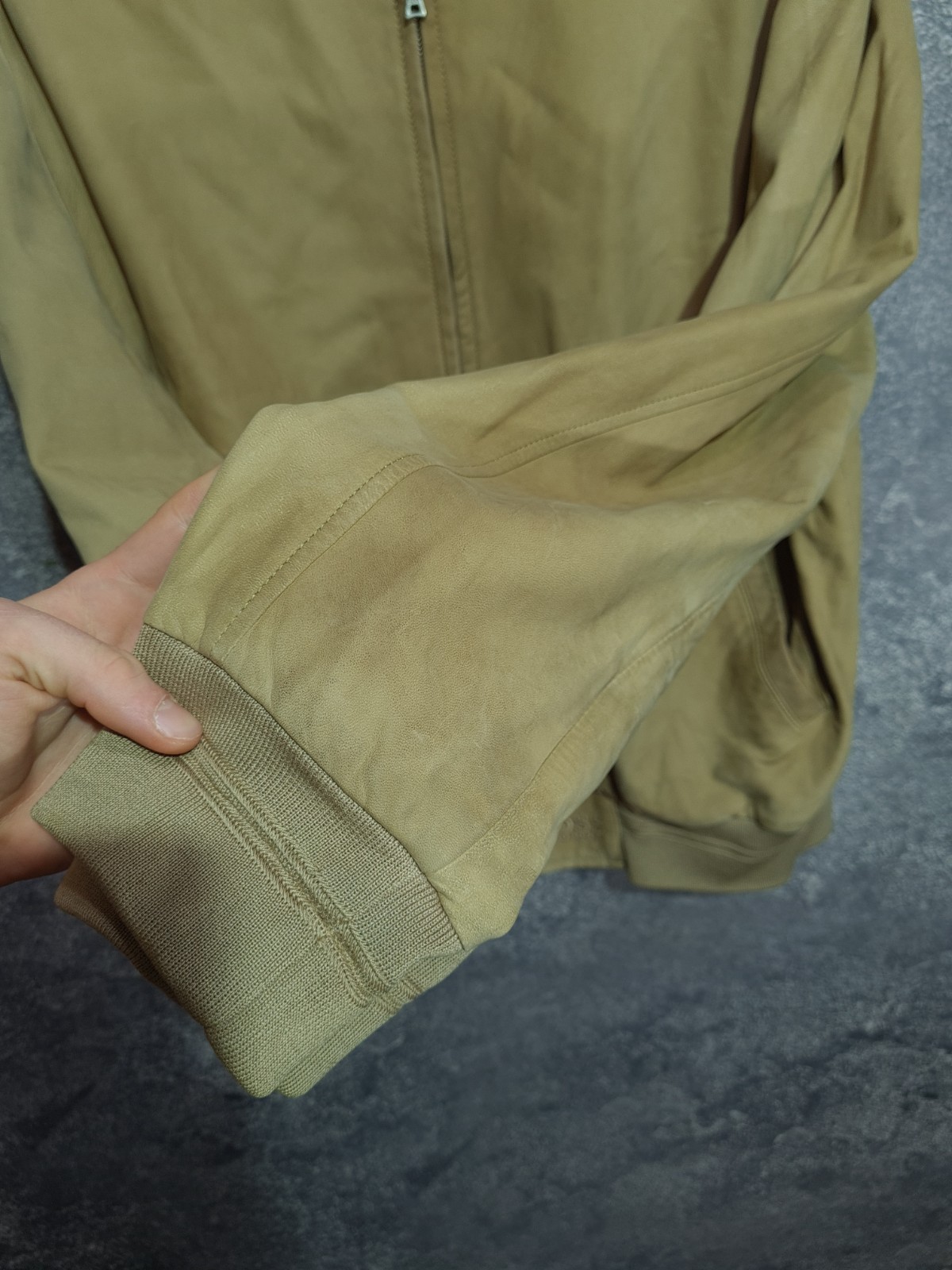 Hugo Boss Lammleder Lambskin Leather  Bomber Jacket Mens Size 54 | XL thumbnail 8