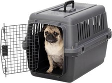 SportPet Airline Compliant Small 24" Travel Dog Kennel Durable Plastic Airline