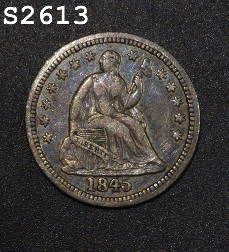 1845-P Seated Liberty Half Dime — photo from another recent sale