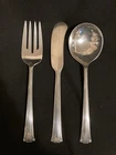 Sterling Reed & Barton COTILLION Salad Fork, Butter Knife, Soup Spoon EUC