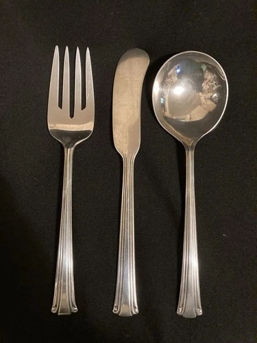 Sterling Reed & Barton COTILLION Salad Fork, Butter Knife, Soup Spoon EUC