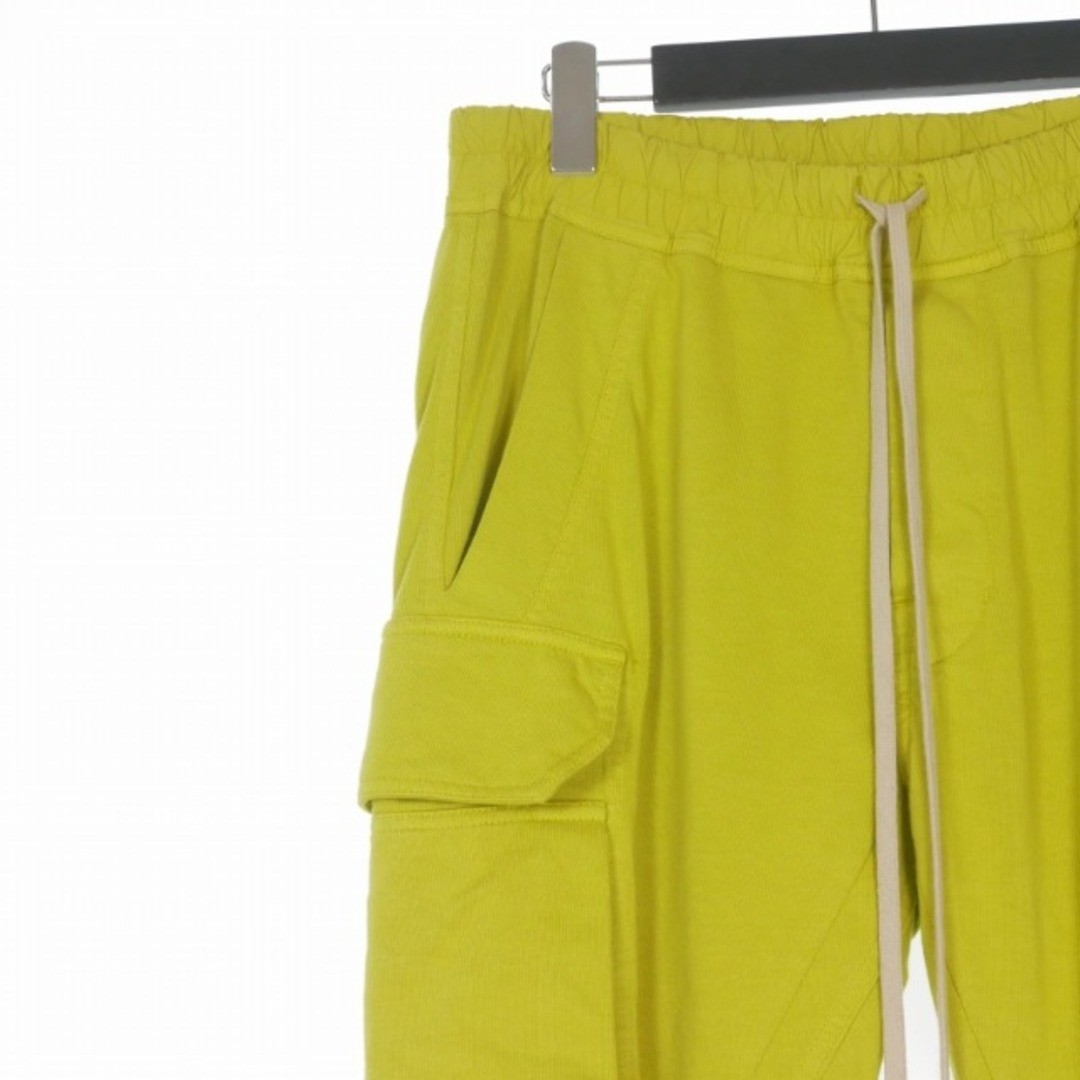 Dark Shadow DRKSHDW RICK OWENS MASTODON CUT PANTS Cargo S ACID Yellow Used a69b2 image 3
