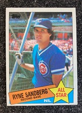 1985 Topps All-Star Ryne Sandberg #713 Baseball Chicago Cubs (10x AS/MVP/HOF)