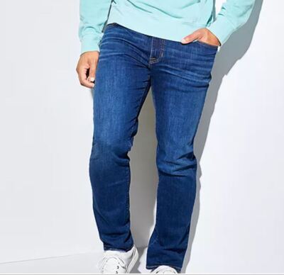 Arizona Men's Blue Advance Flex 360 Athletic Taper Fit Jean Stretch