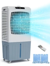 Zelngo 3 Speed Portable Evaporative Cooler Air Fan 24H Timer 3500 CFM  3-in-1