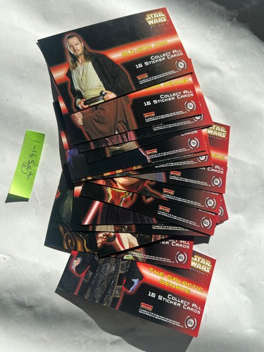 Star Wars TPM E I Widevision Tarjetas Coleccionables Topps Chase Set 1-16 1124 - Imagen 2 de 2