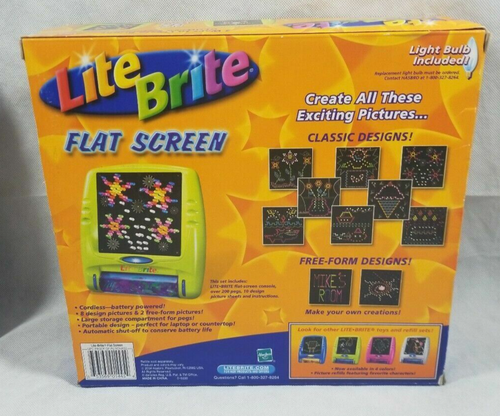 Lite Brite Flat Screen 2004 NIB W/ Bonus Bob The Builder Picture Refill Set NIB - Picture 3 of 10