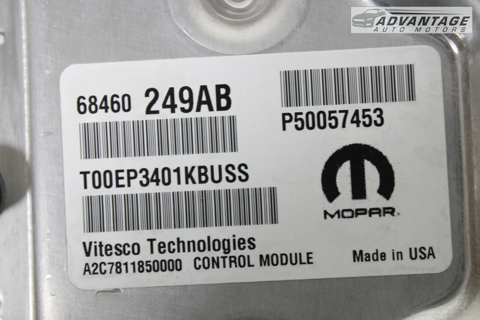 2021-2022 RAM PROMASTER CITY 2.4L ECM ENGINE COMPUTER MODULE BRAIN OEM - Image 4 of 4