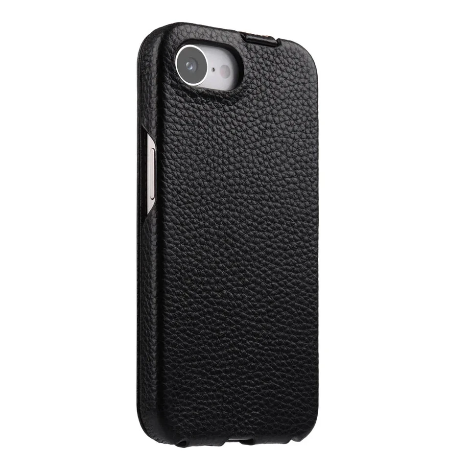 原装 Melkco 真皮翻盖外壳 适合 iPhone 16E 垂直向上保护套 — 第 2/4 张图片