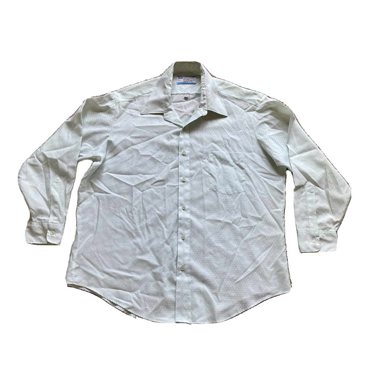 sears 60's 70's Perma Prest スタプレ VINTAGE 60s 70s Sears Perma-Prest Button Up Work Shirt Men's