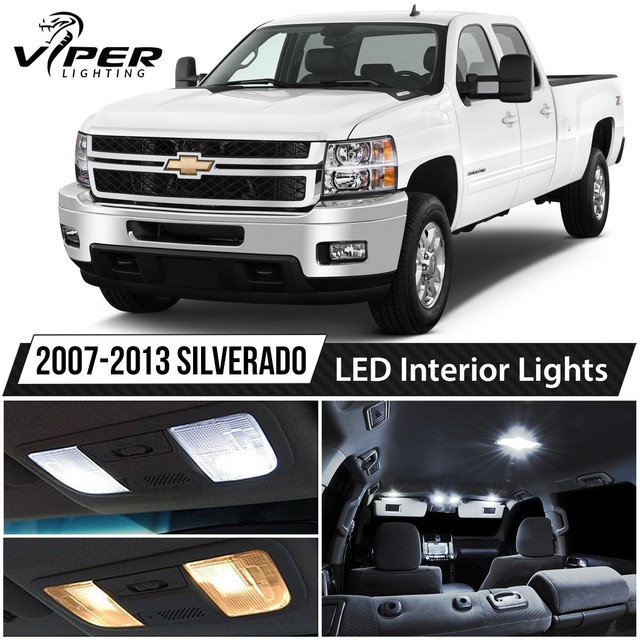 20072013 Chevy Silverado White LED Interior Lights Package Kit eBay
