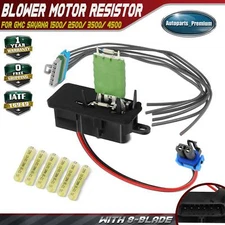 Front Blower Motor Resistor Kit w/ Wire Harness for GMC Savana 1500/ 2500/ 3500
