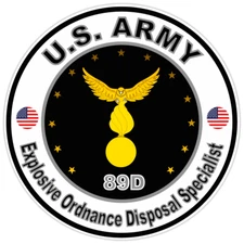 US Army Explosive Ordnance Disposal Specialist Bumper Sticker Military Decal 5"