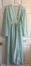 Vintage Mint Green Seraphim Batiste By Barbizon Wrap Robe Nightgown