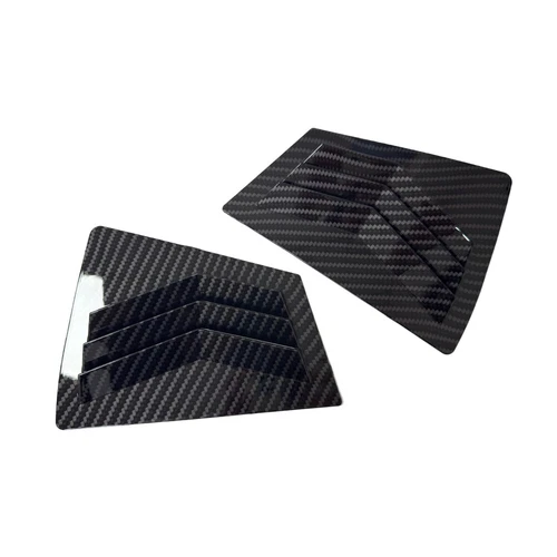 For Mazda 3 2009-13 Black/Carbon Fiber Rear Louver Window Side Shutter Cover ABS - Bild 12 von 15